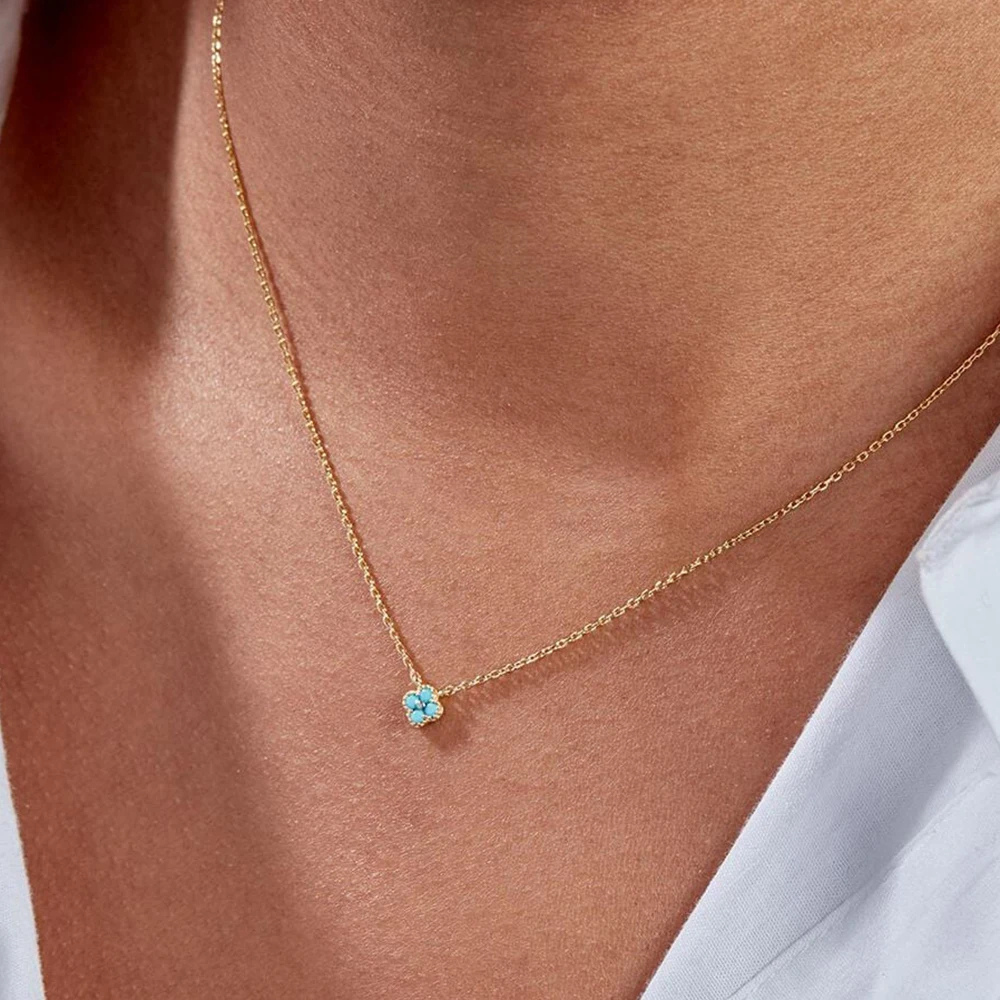Collier Mini Trèfle pendentif