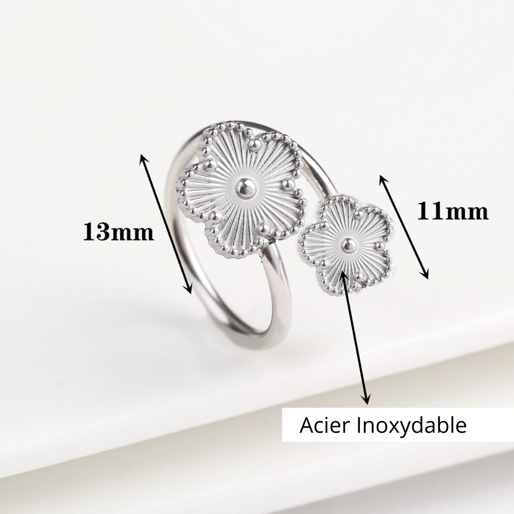 Bague Trèfle Fleur taille