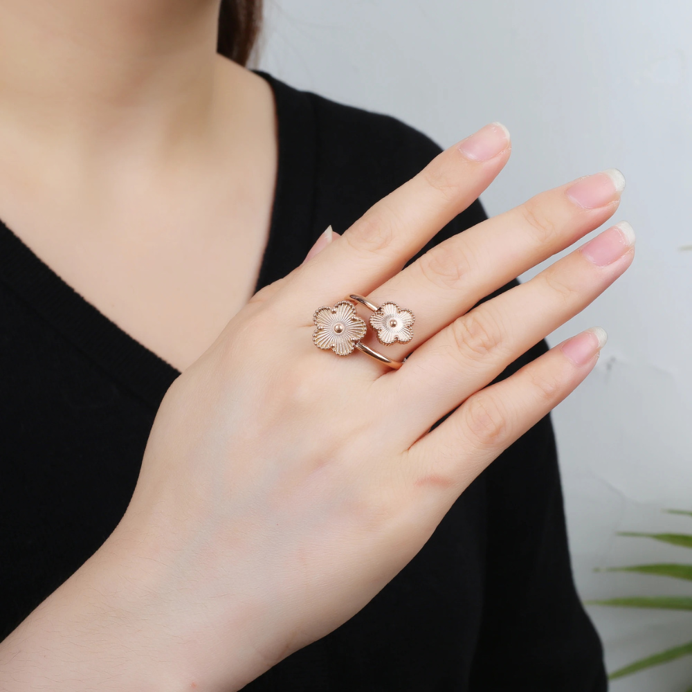 Bague Trèfle Fleur femme