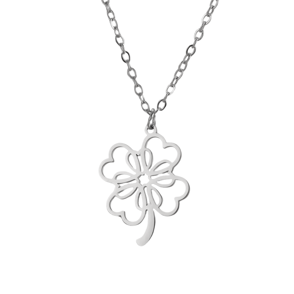 Collier avec un Trèfle argent