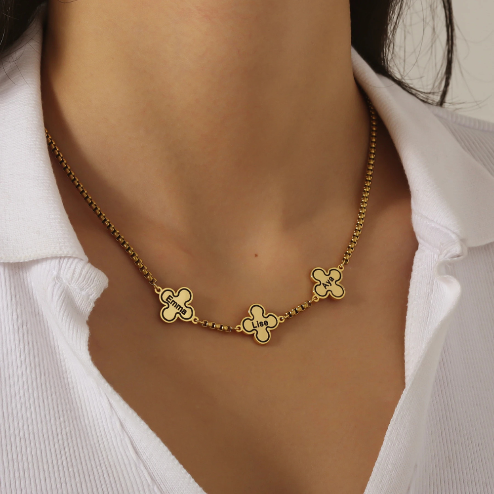 Collier Trèfle Prénoms