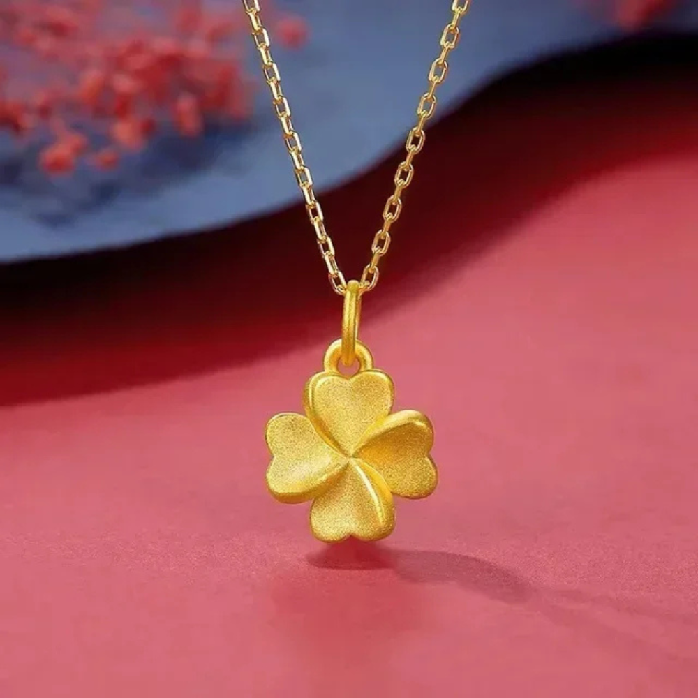 Collier Trèfle couleur Or Jaune