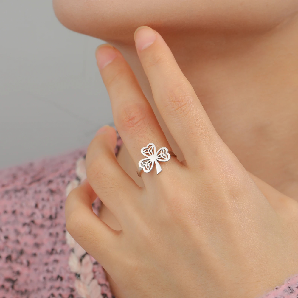 Bague Trèfle Celte femme