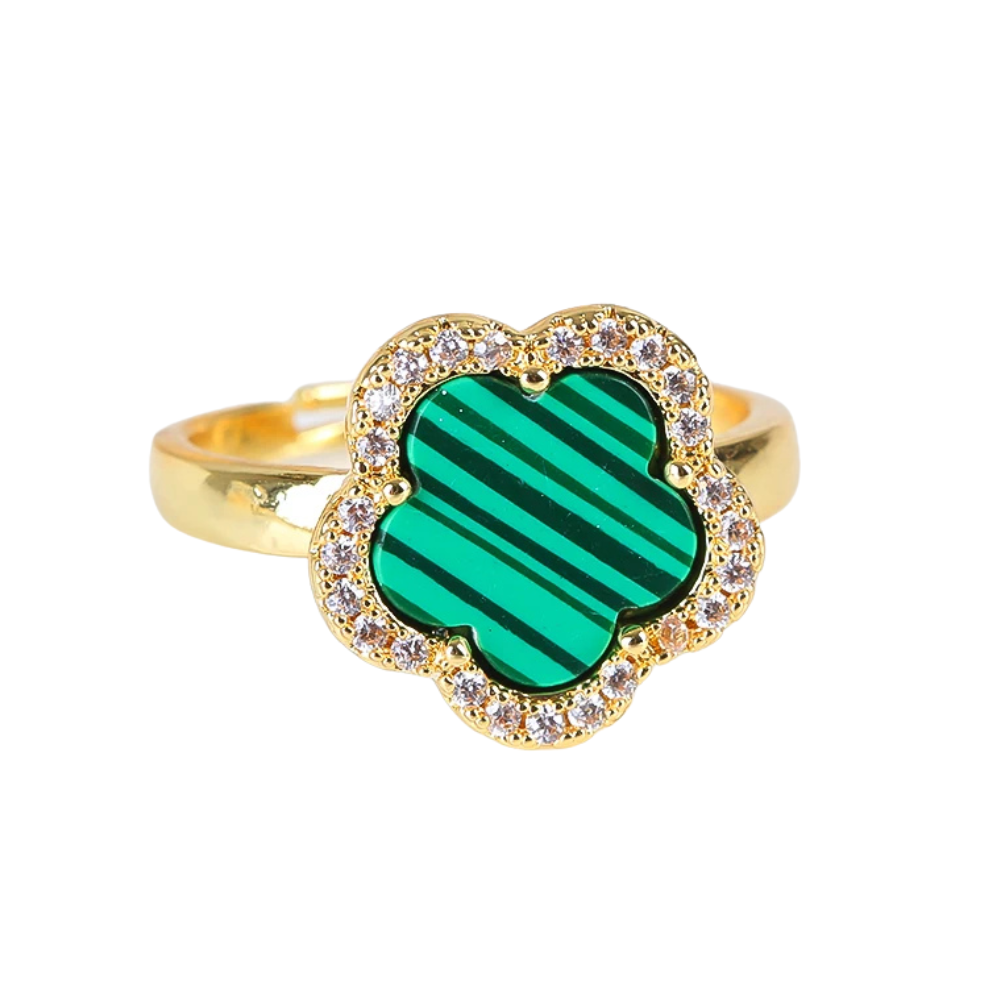 Bague Trèfle Or et Verte
