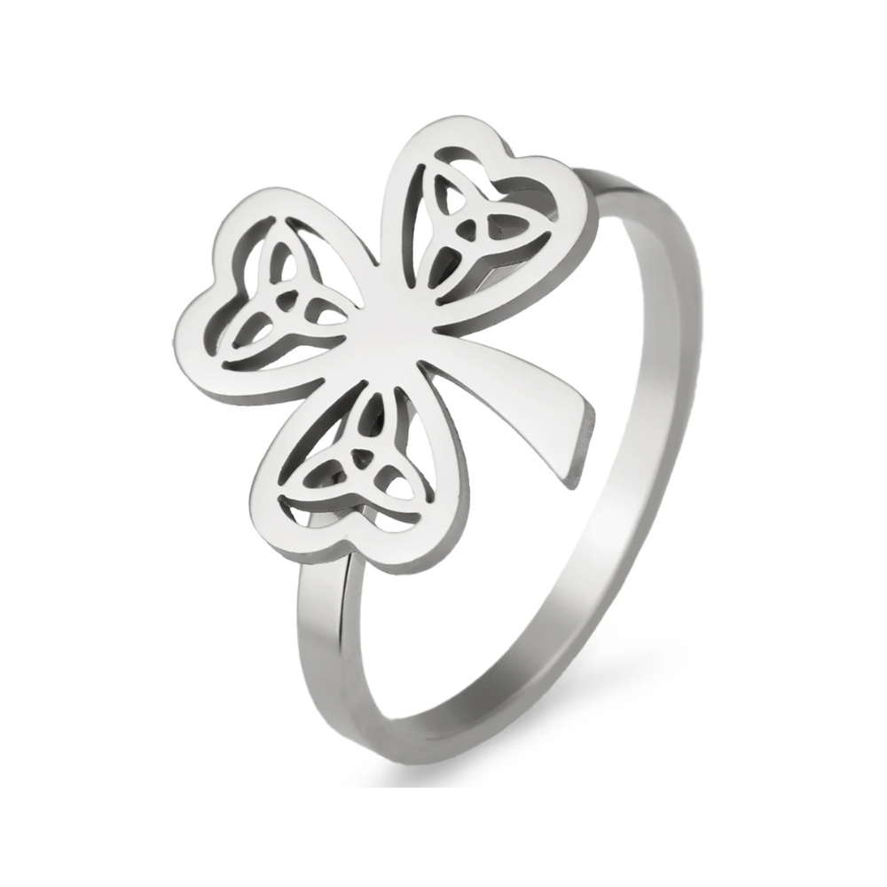 Bague Trèfle Celte argent
