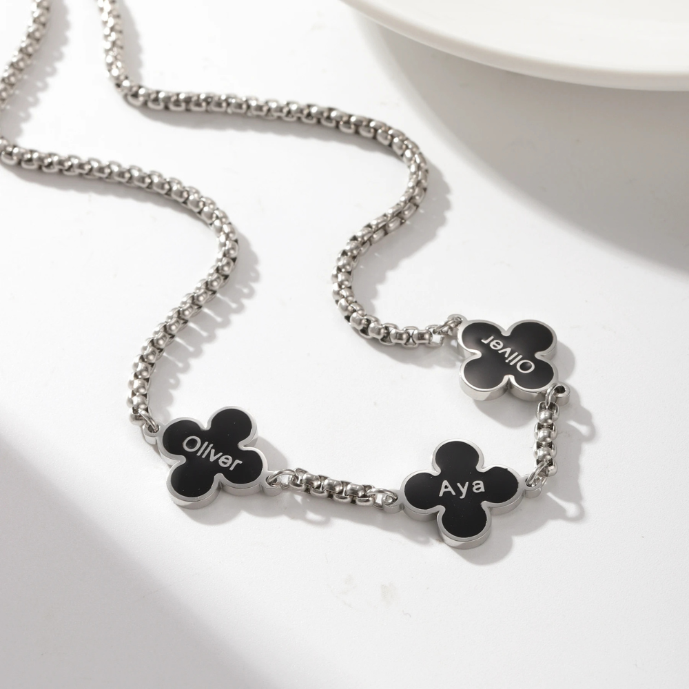 Collier Trèfle Prénoms