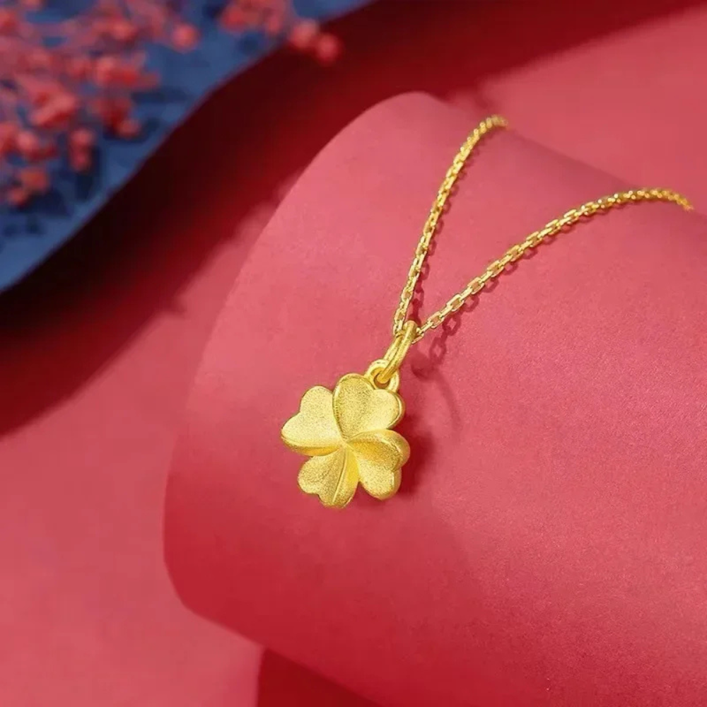 Collier Trèfle couleur Or Jaune