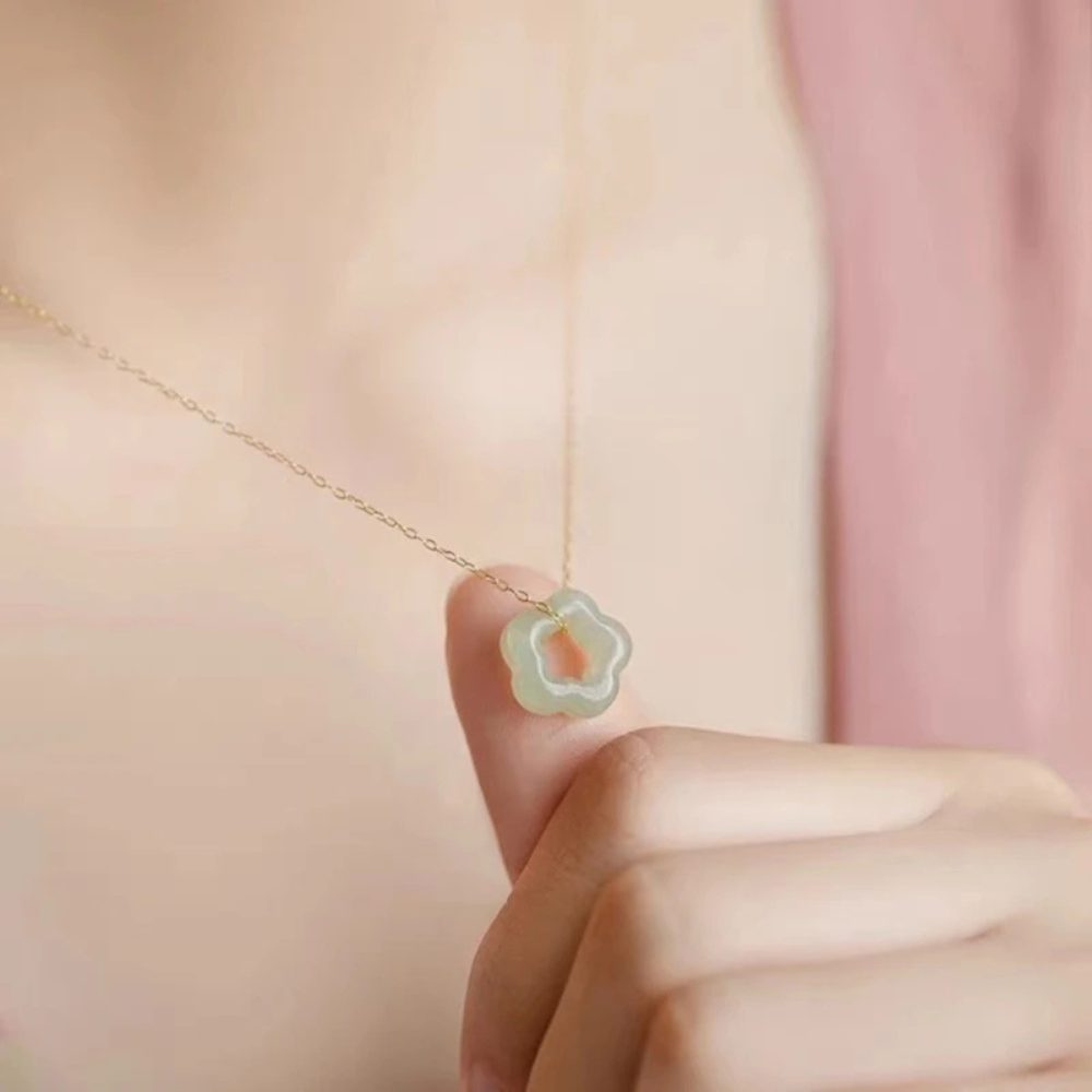 Collier Trèfle femme vert