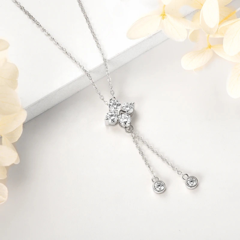 Collier argent Luxe Trèfle