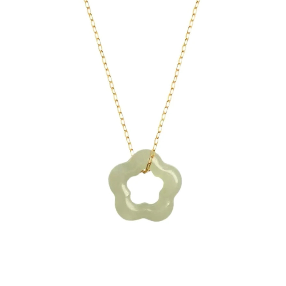 Collier Trèfle vert clair