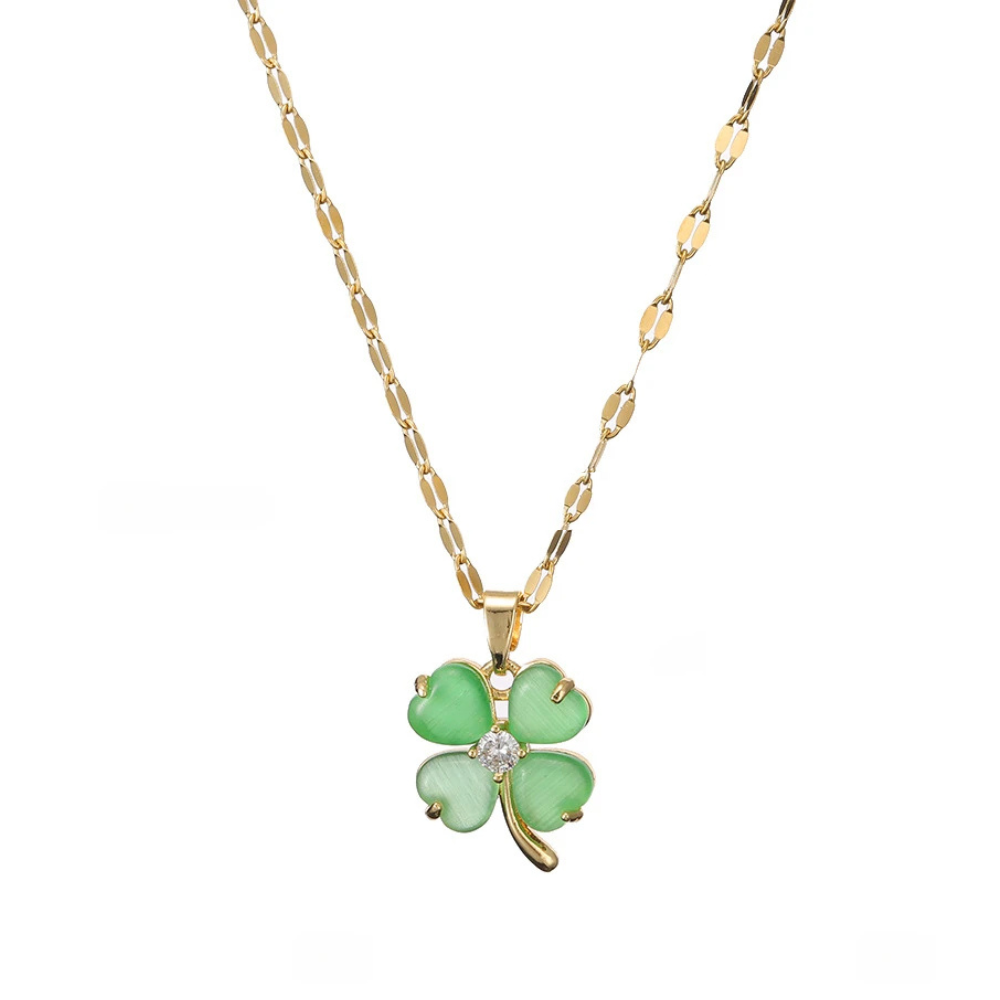 Collier Pendentif Trèfle