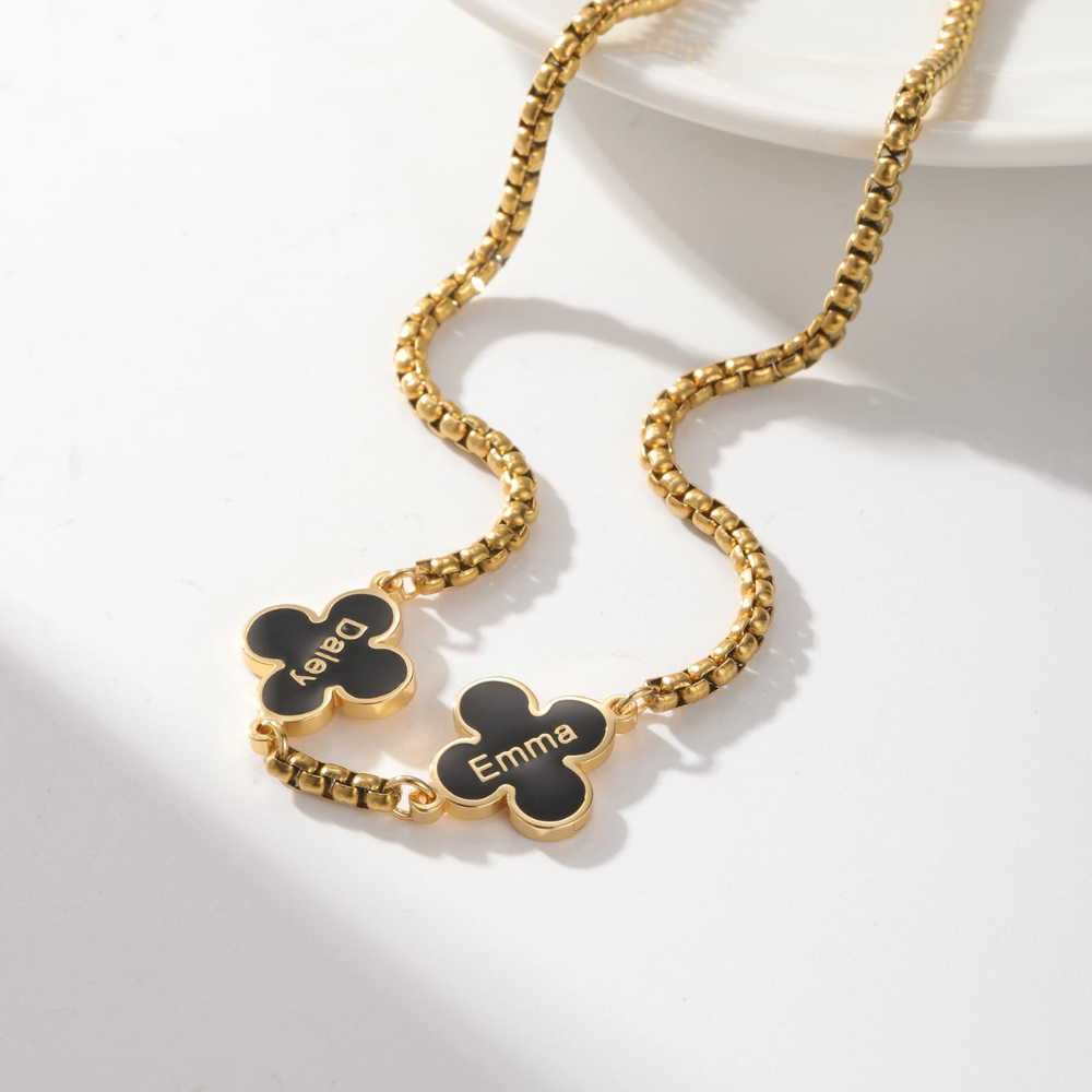 Collier Trèfle Prénoms