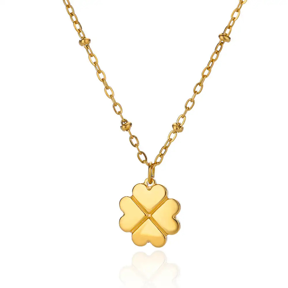 Collier Trèfle 4 Cœurs