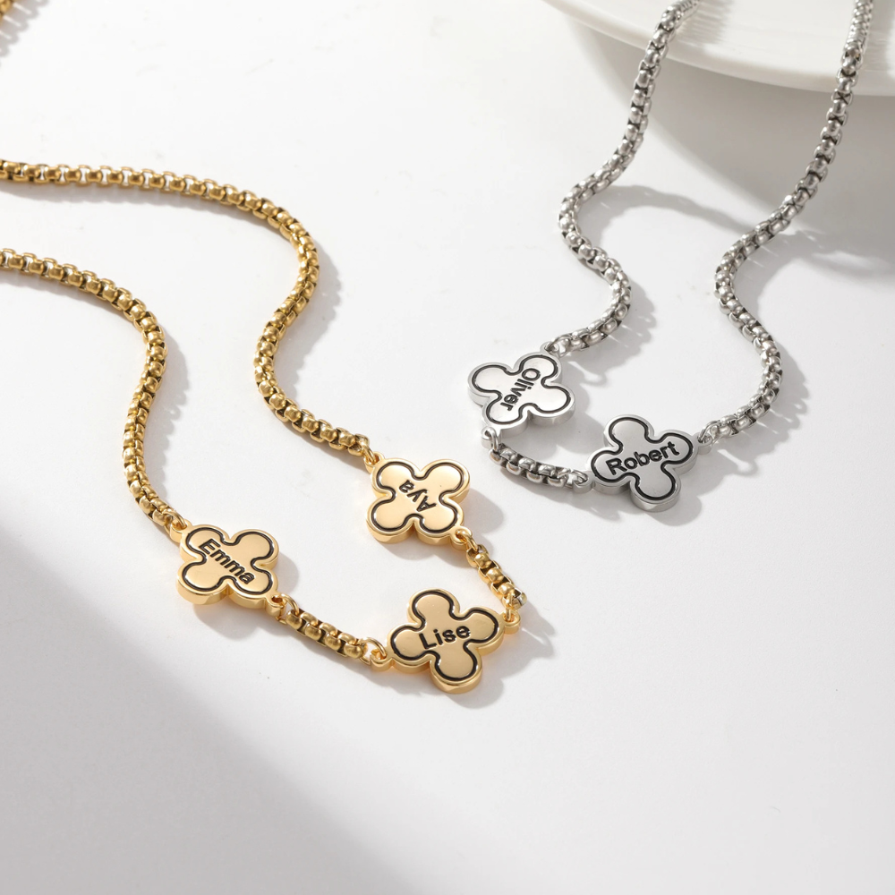 Collier Trèfle Prénoms