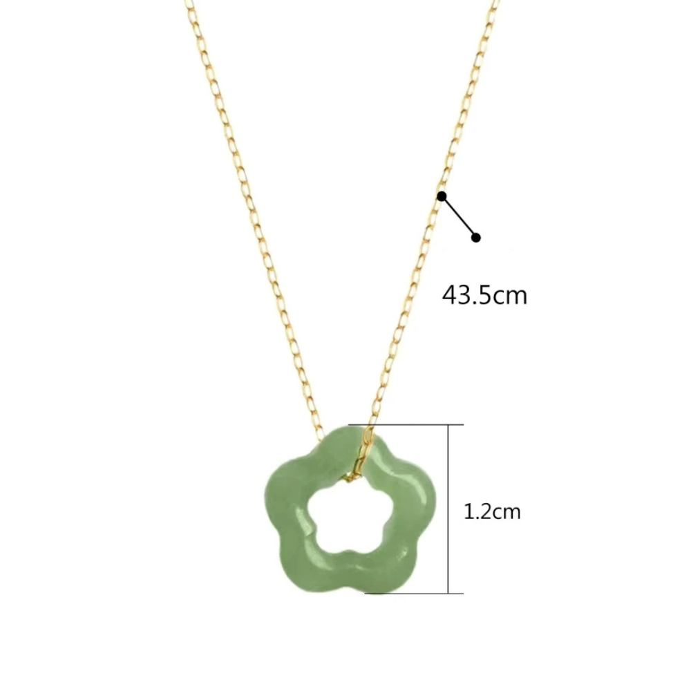 Collier Trèfle vert taille