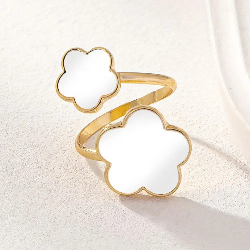 Bague Trèfle Nacre deux