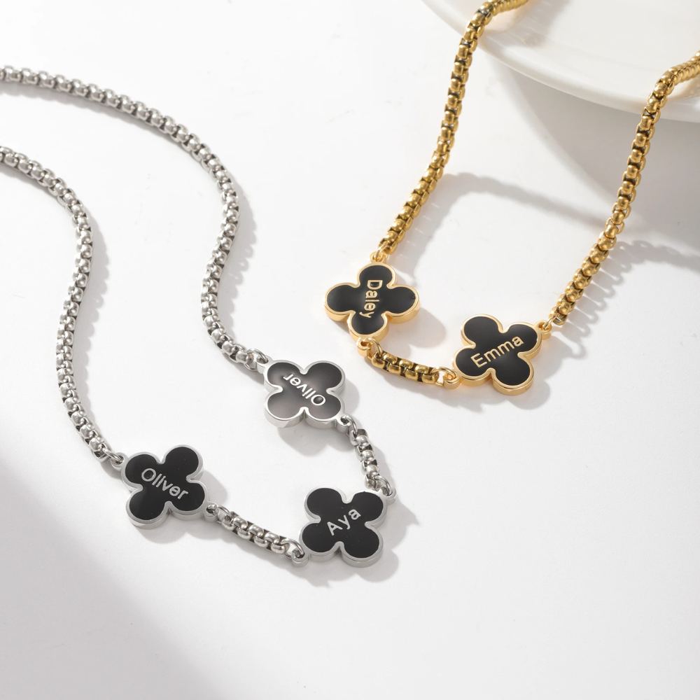 Collier Trèfle Prénoms