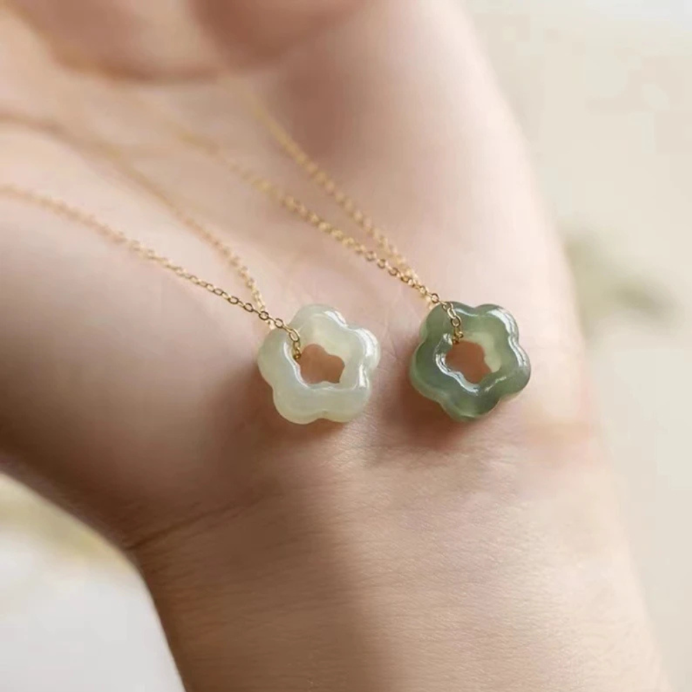 Collier Trèfle femme vert