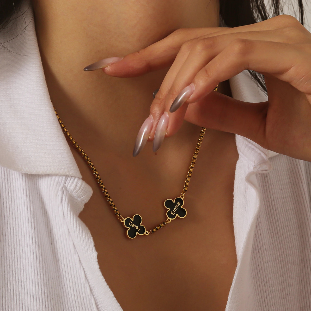 Collier Trèfle Prénoms