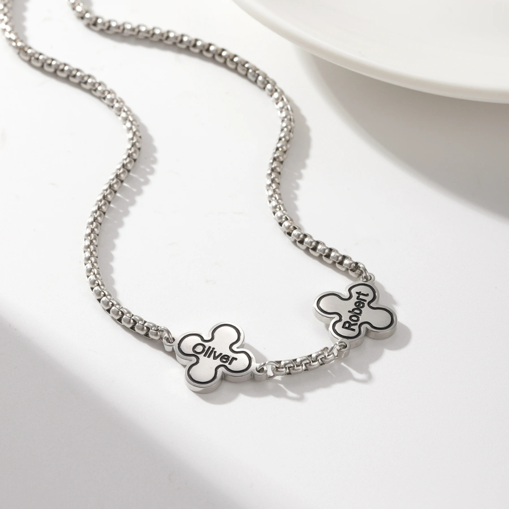 Collier Trèfle Prénoms