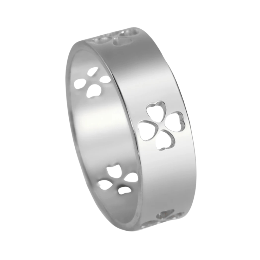 Bague Trèfle Anneau argent