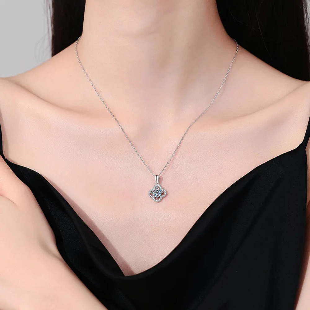 Collier Trèfle et Solitaire