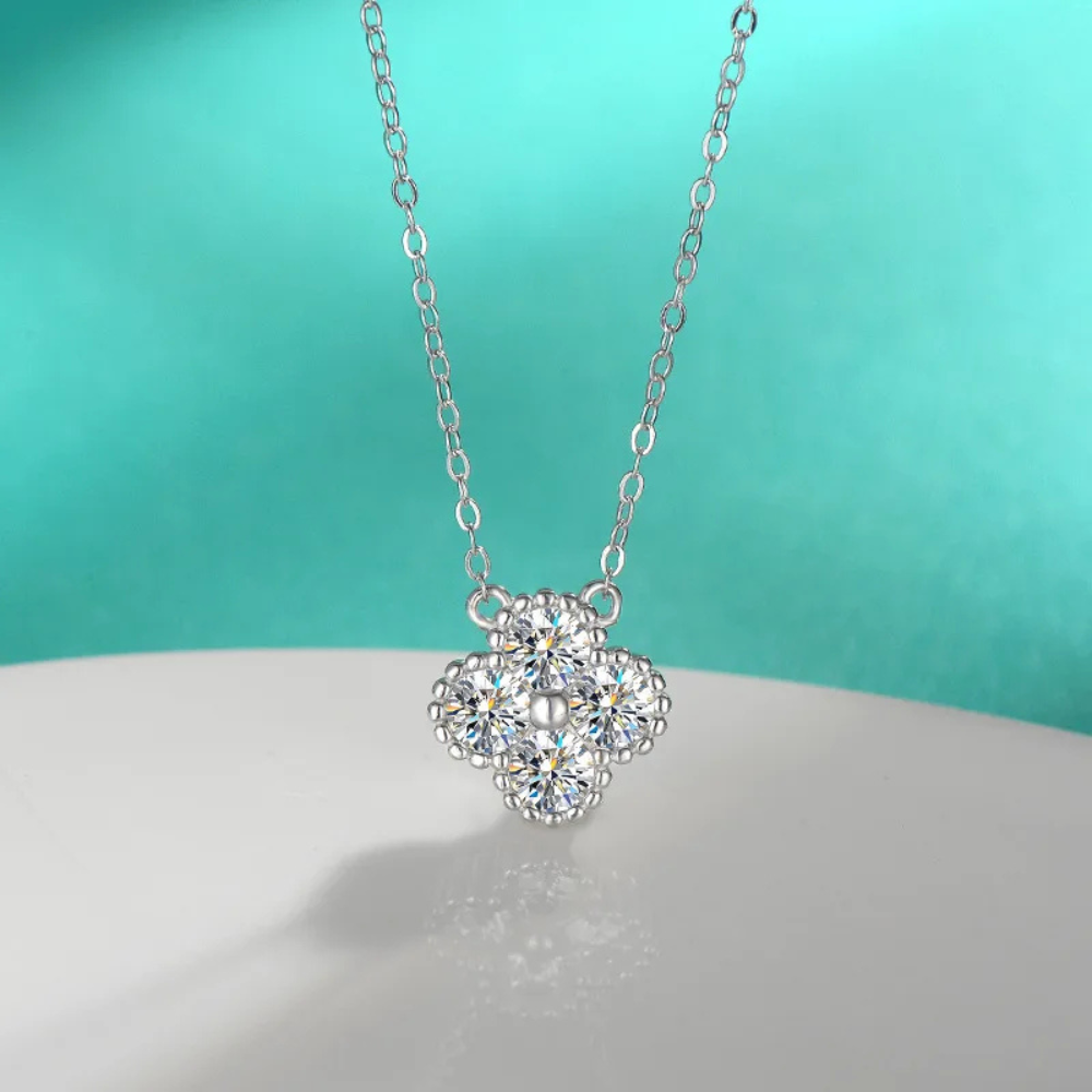 Collier Trèfle argent femme