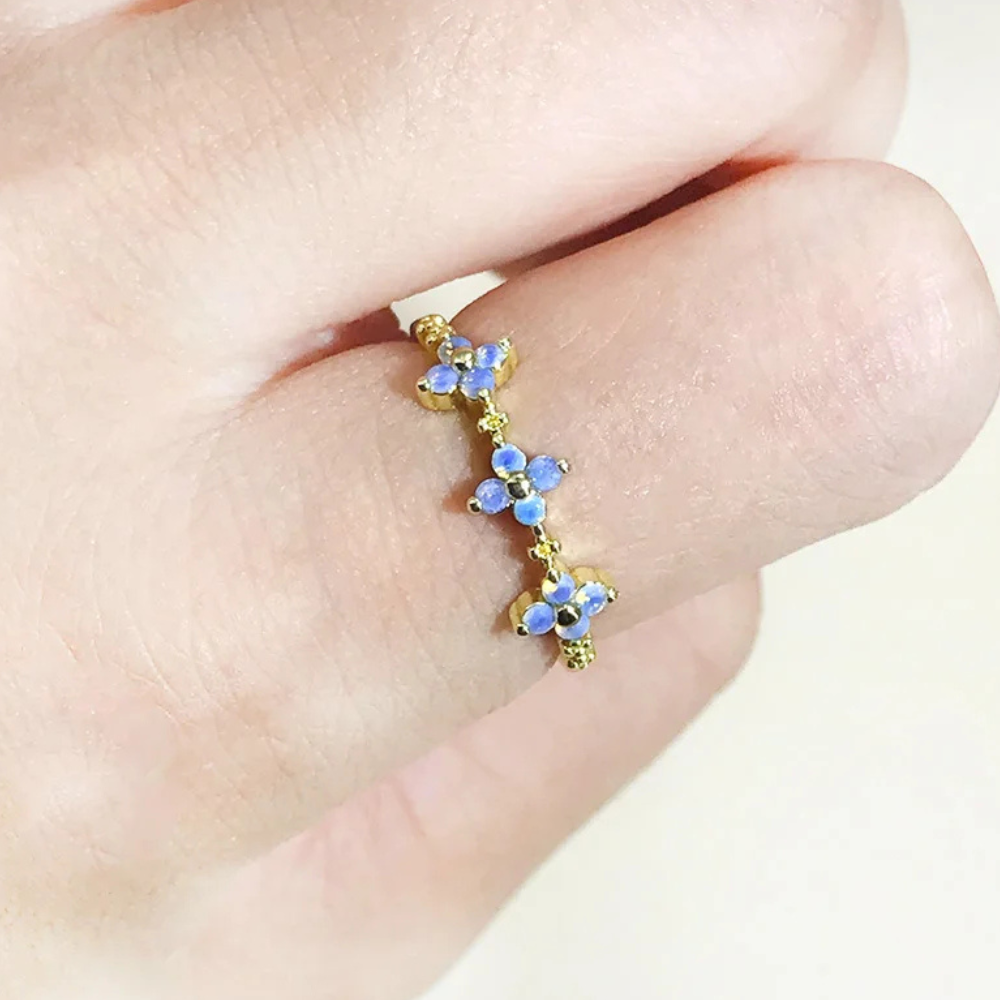 Bague Trèfle femme dorée