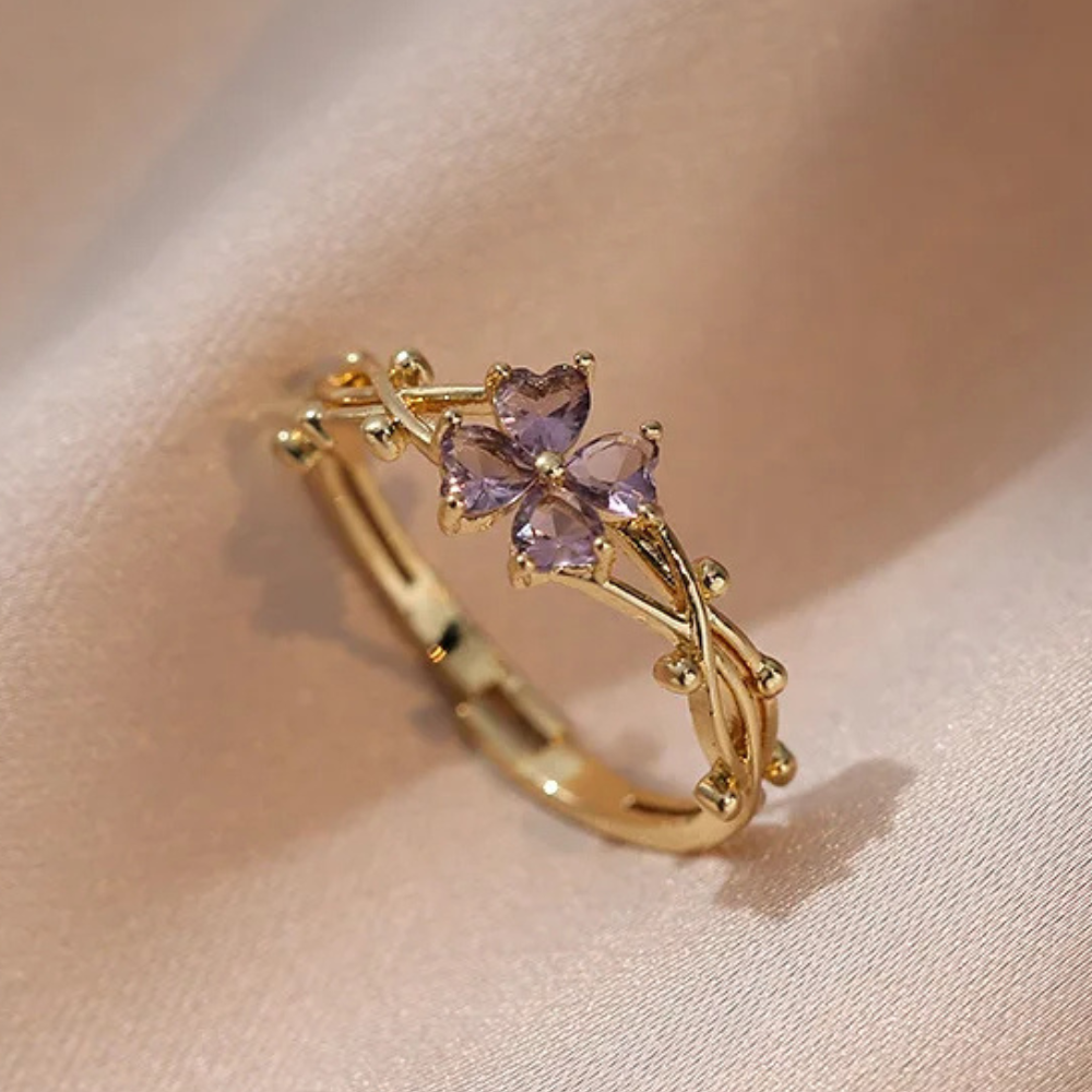 Bague Trèfle Romantique