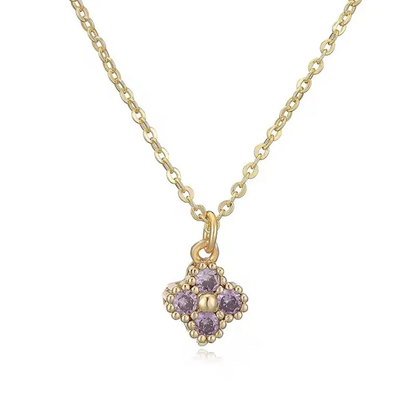 Collier Fantaisie Trèfle or