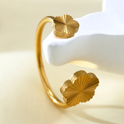 Bague Trèfle Fleur Or design