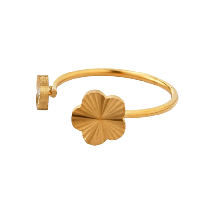 Bague Trèfle Fleur Or