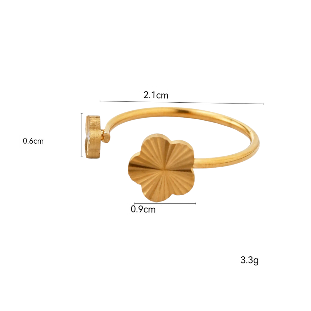 Bague Trèfle or femme