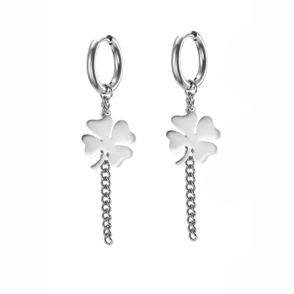 Boucles d'Oreilles Trèfle Swanne