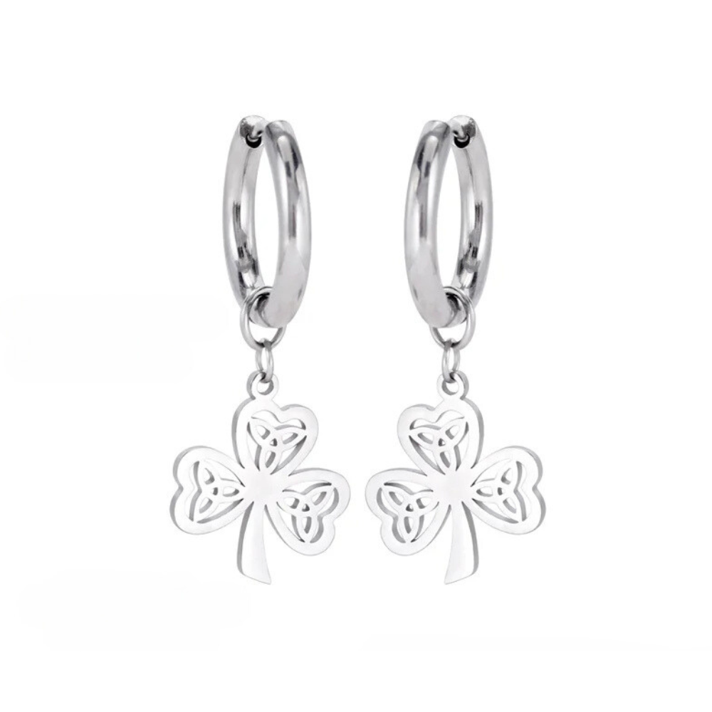 Boucles d'Oreilles Trèfle argent Ariane