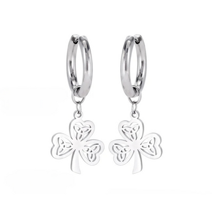 Boucles d'Oreilles Trèfle argent Ariane