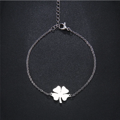 Bracelet Trèfle Acier