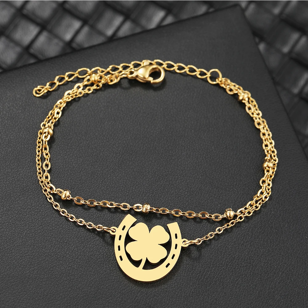 Bracelet Trèfle Fer femme