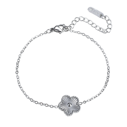 Bracelet Trèfle Acier
