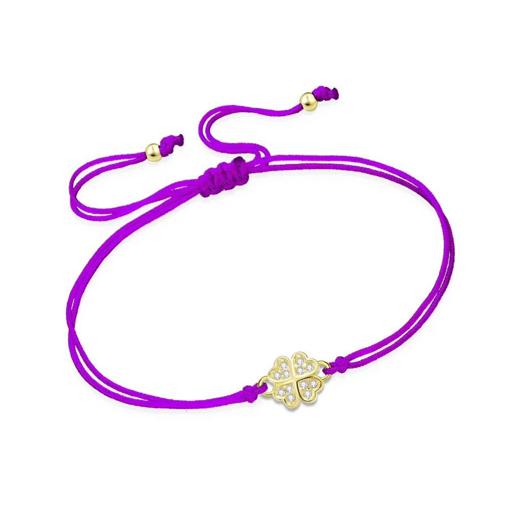 Bracelet de Trèfle violet