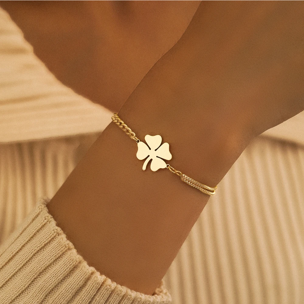 Bracelet Trèfle à 4 Feuilles