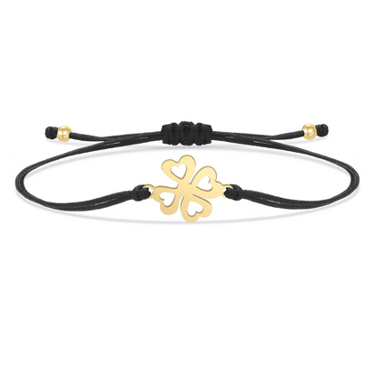 Bracelet Trèfle Cordon Couleur