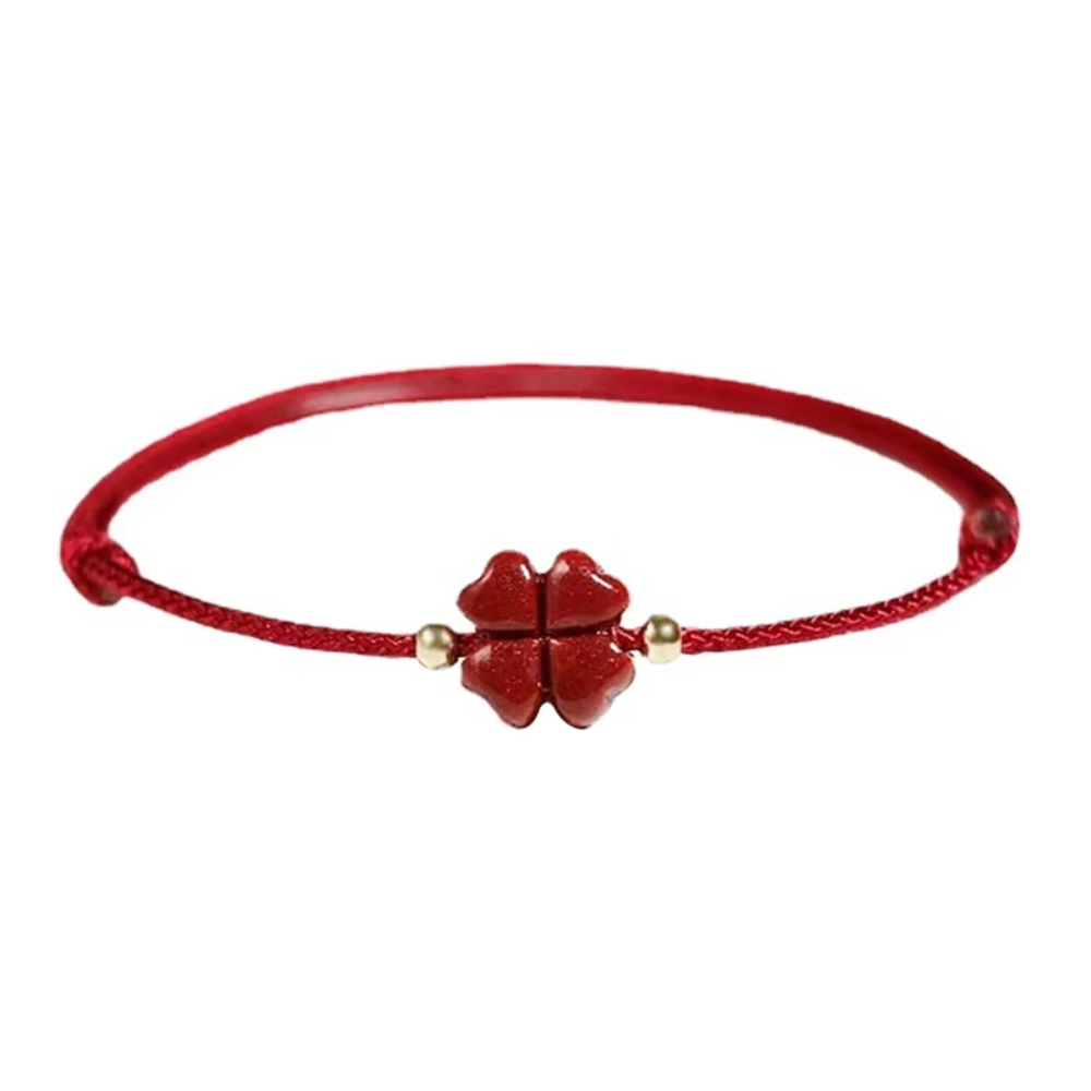 Bracelet Trèfle Rouge