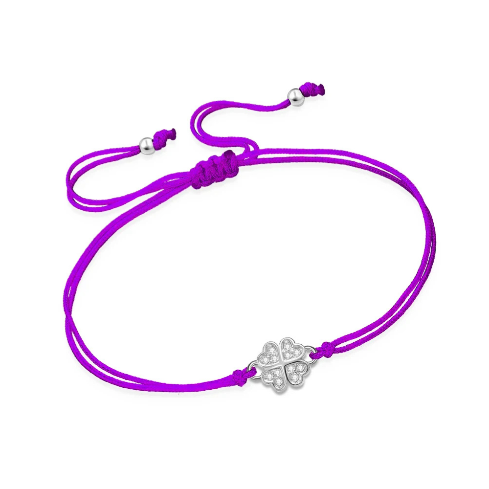 Bracelet de Trèfle violet