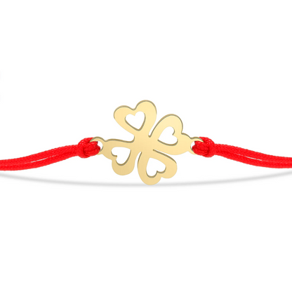 Bracelet Trèfle Cordon breloque