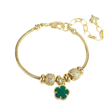 Bracelet Trèfle vert