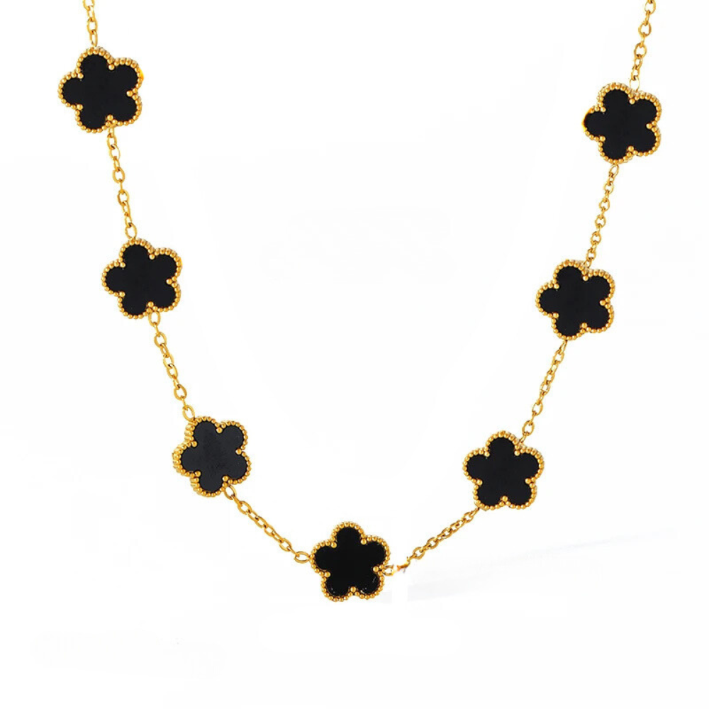 Collier Trèfle Noir