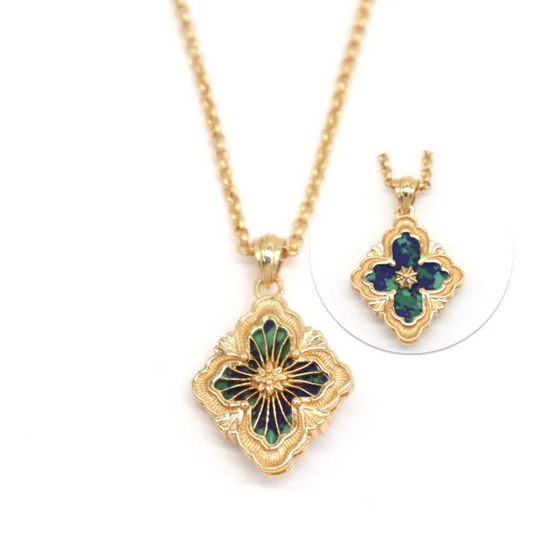 Collier Trèfle Réversible