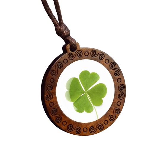 Collier Trèfle en Bois