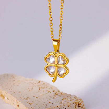 Collier Trèfle Quatre Feuilles Femme